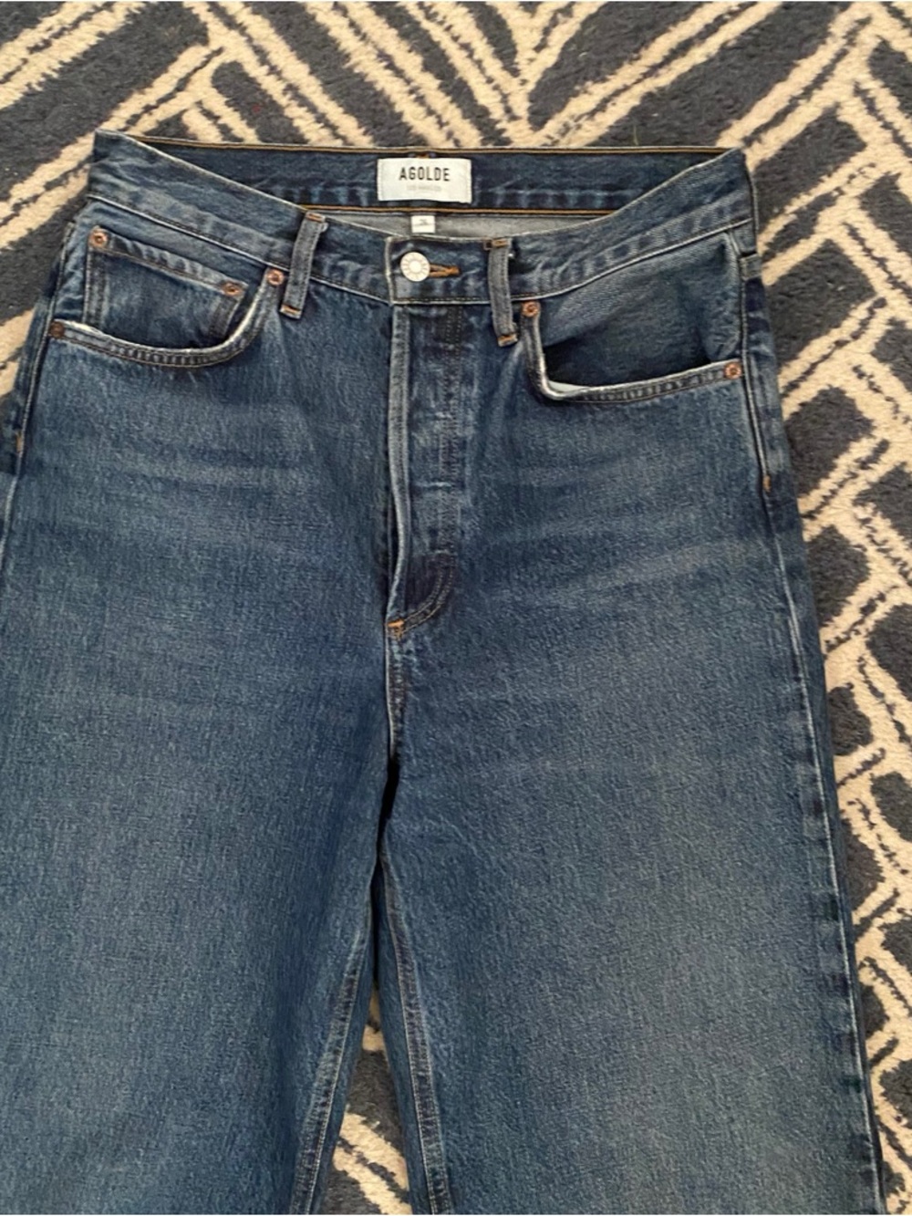 AGOLDE Dame High-Rise Wide Leg Jeans - Picture 3 of 10